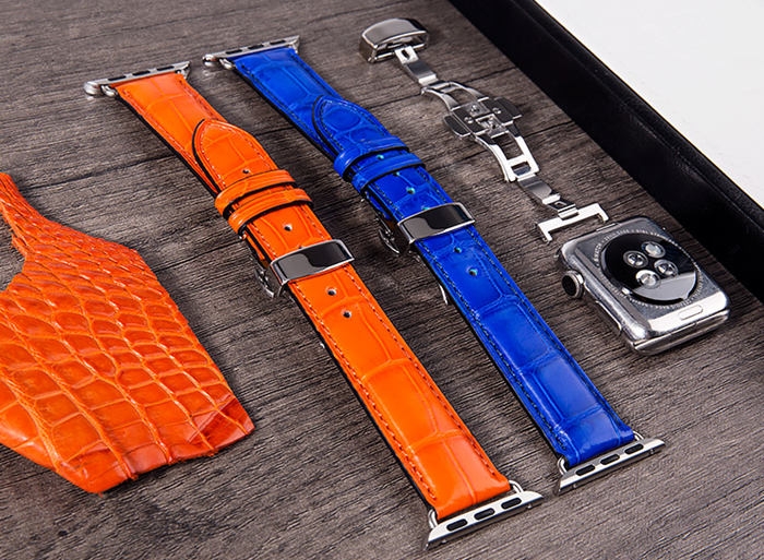 Alligator Leather Band for Apple Watch - Details