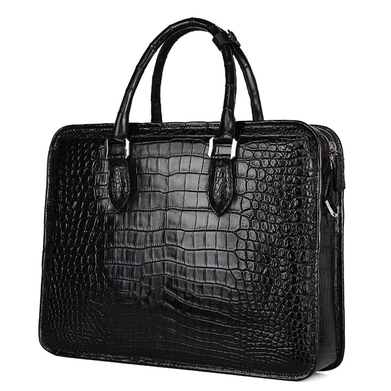 Alligator Crossbody Laptop Business Bag