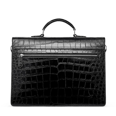 Formal Alligator Leather Briefcase Laptop Business Bag for Men