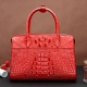 Red Crocodile Leather Bag