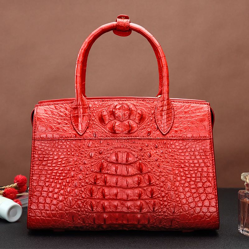 croc leather handbags