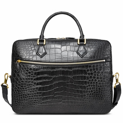 Stylish Alligator Briefcase Business Office Bag for Men