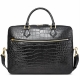 Stylish Alligator Briefcase Business Office Bag for Men