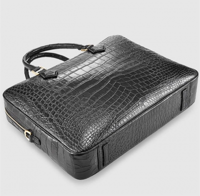 Stylish Alligator Briefcase Business Office Bag for Men