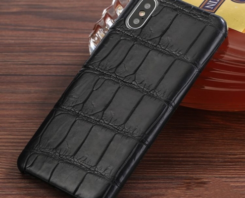 The Best iPhone Xs Max Cases-Crocodile iPhone Xs Max Case-Black