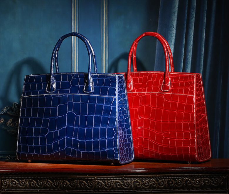 alligator leather handbags-OURRUO