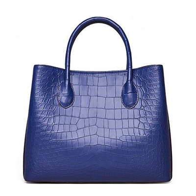 Alligator Handbags Urban Style Satchel Tote Bags-Blue