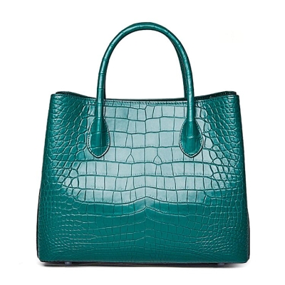 Alligator Handbags Urban Style Satchel Tote Bags-Green