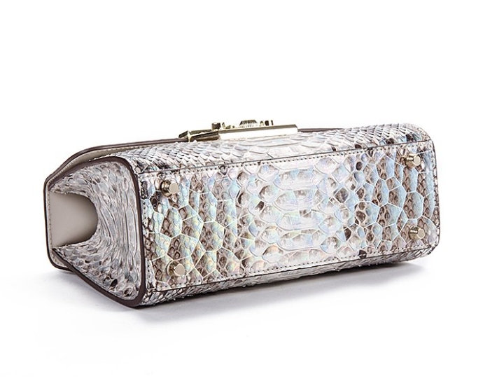 Python Skin Purse, Python Skin Clutch Bag Cross Body Bag-Bottom