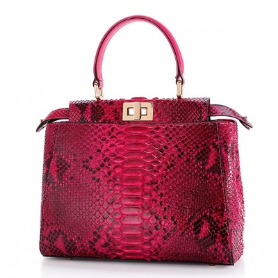 Snakeskin Handbags, Python Skin Crossbody Bags for Women