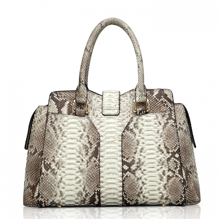 Stylish Snakeskin Top-Handle Handbags for Women-Back