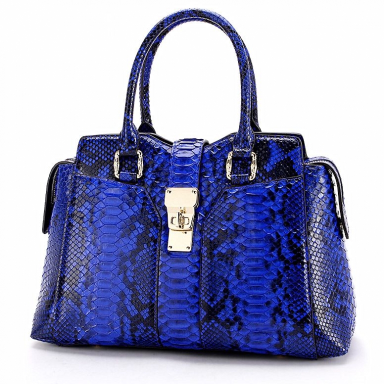 Stylish Snakeskin Top-Handle Handbags for Women