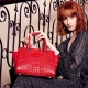 Crocodile Skin Handbag-Red