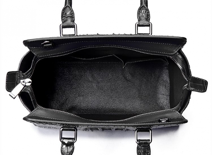 Crocodile Tote Bags Top Handle Shoulder Handbags with Zipper