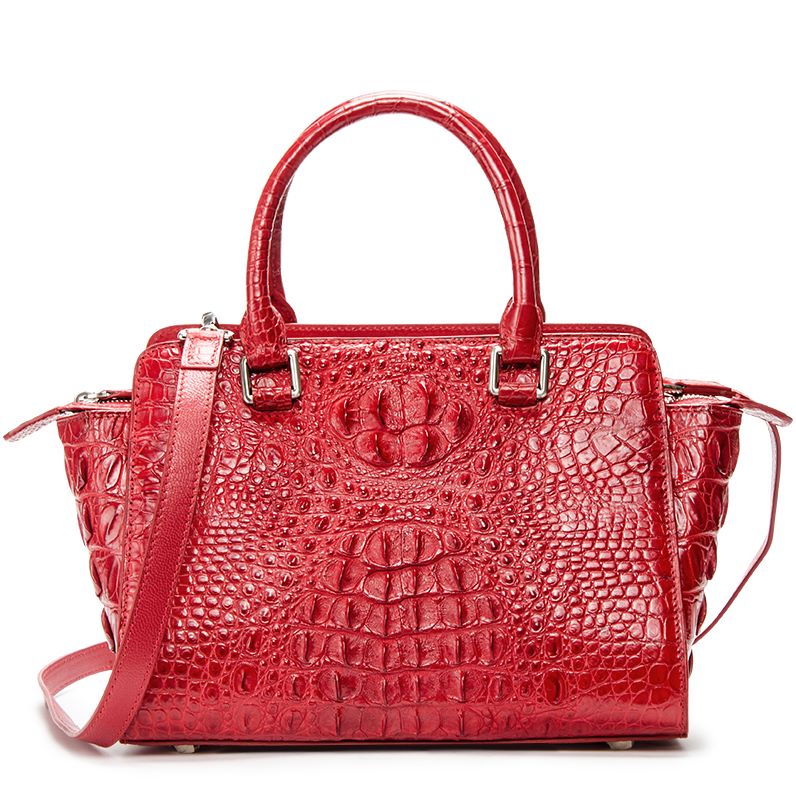 Crocodile Tote Bags Top Handle Shoulder Handbags with Zipper