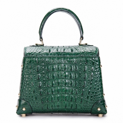 Ladies Crocodile Shoulder Bag Top Handle Handbag