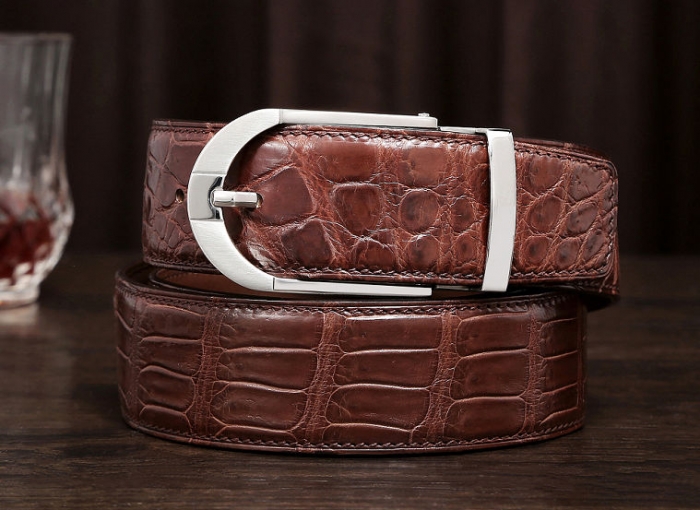 Fashion Alligator Leather Belt for Businessmen-4