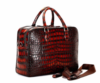Traveler Genuine Alligator Leather 2 Piece Spinner Luggage Set