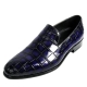 Alligator Leather Slip-On Loafer-Blue