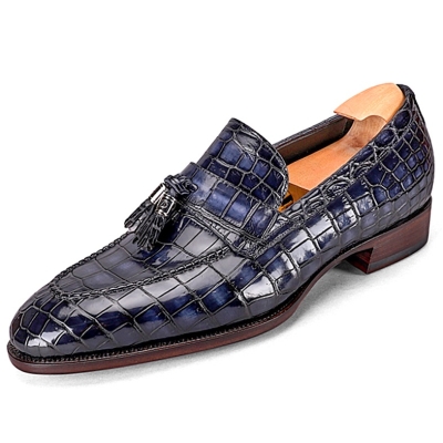 Alligator Tassel Loafer in Goodyear Welted Construction