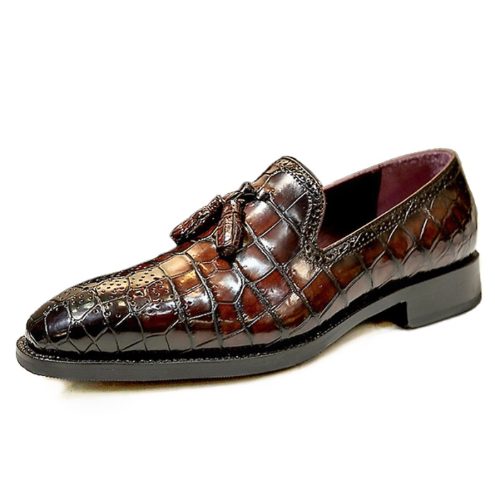 Alligator Tassel Semi Formal Loafer