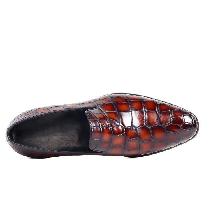 Handcrafted Alligator Leather Slip-On Loafer-Upper