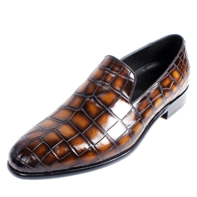 alligator skin loafers