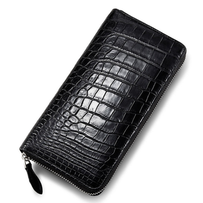 Mens Alligator Leather Long Wallet