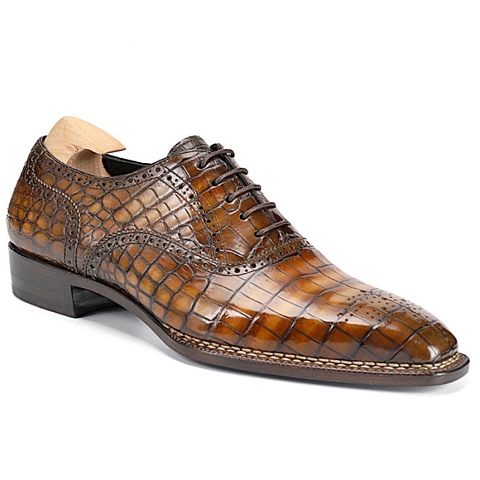 Classic Modern Alligator Leather Dress Shoes-1