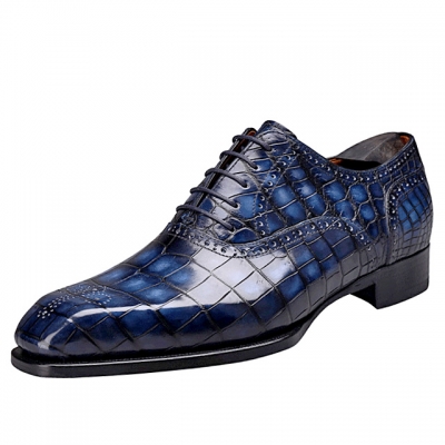 Classic Modern Business Alligator Leather Dress Shoes