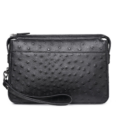 Men’s Ostrich Business Clutch Wrist Bag