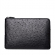 Ostrich Envelope Clutch Bag Business Portfolio Briefcase Large Wallet With Strap