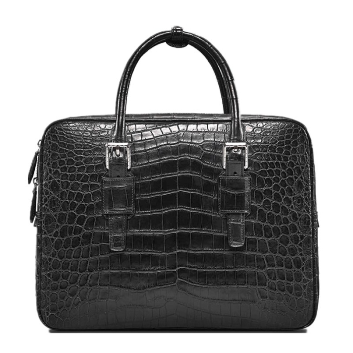 Formal Alligator Leather Briefcase Laptop Business Bag for Men