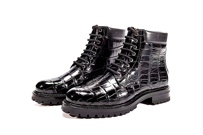 faux alligator boots