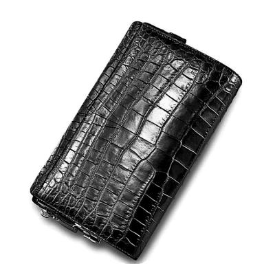 Alligator Leather Clutch Bag Organizer Purse Business Wallet
