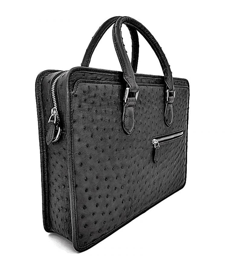 Ostrich Briefcase Laptop Bag Messenger Business Bags for Men