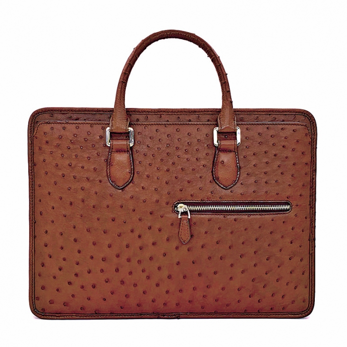 Ostrich Briefcase Laptop Bag Messenger Business Bags for Men