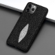 Stingray Leather iPhone 12 Pro and 12 Pro Max Cases-Black