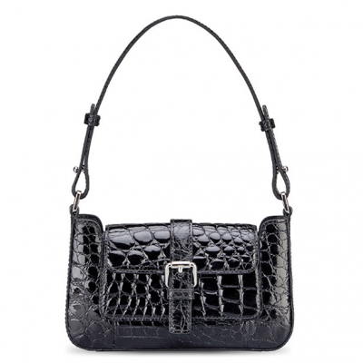 Alligator Leather Clutch Purses Small Shoulder Bags for Women