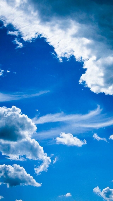 Blue Clouds-iPhone Wallpaper