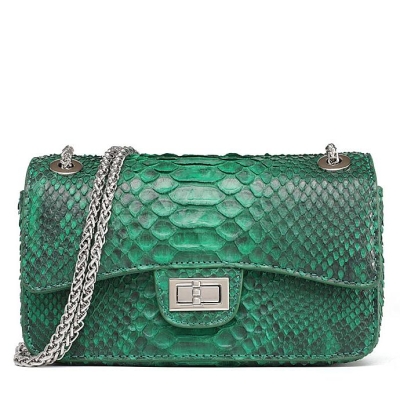 Snakeskin Crossbody Bags Chain Clutch Purses