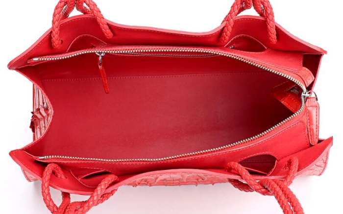 Stylish Crocodile Handbags Shopping Bags-Lining