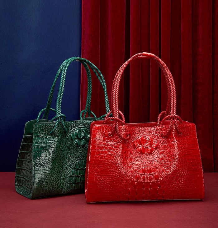 Stylish Crocodile Handbags Shopping Bags for Women