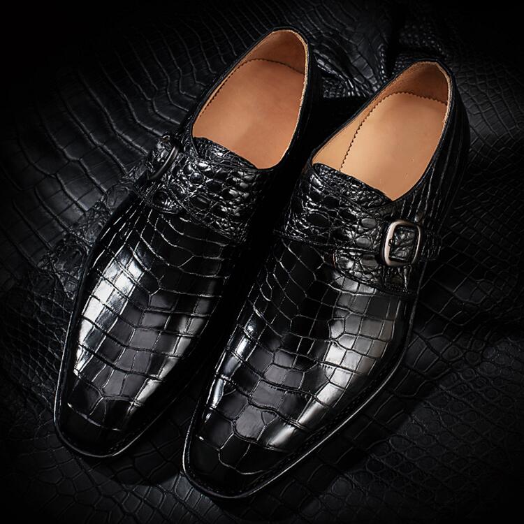 alligator leather shoes-2